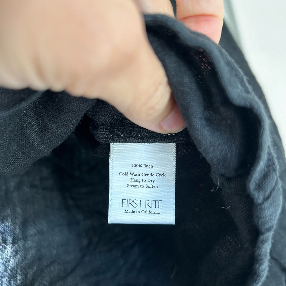 First Rite linen tie blouse EUC - Picture 4 of 12